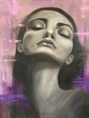 Layers of Her: She Is, acryl op 3-D doek, 60 x 80 cm